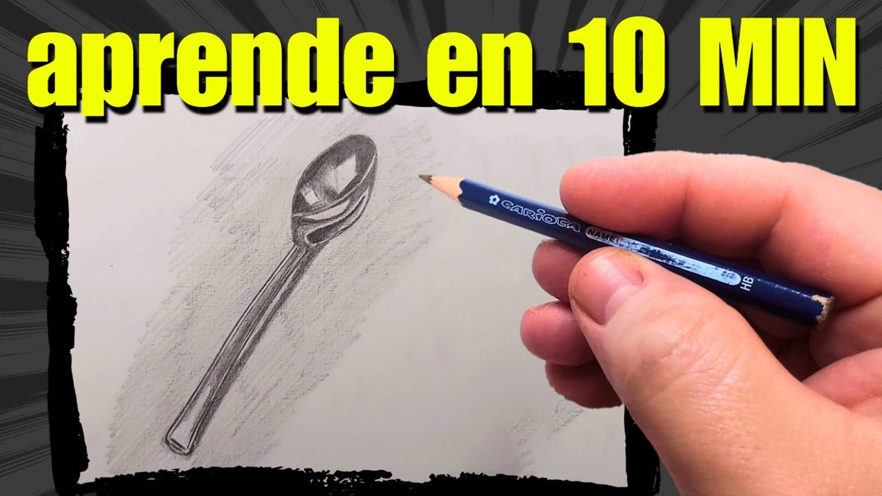 Cómo dibujar una Cuchara: Reflejos Realistas en el Metal