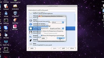 System Monitors in top panel - Ubuntu