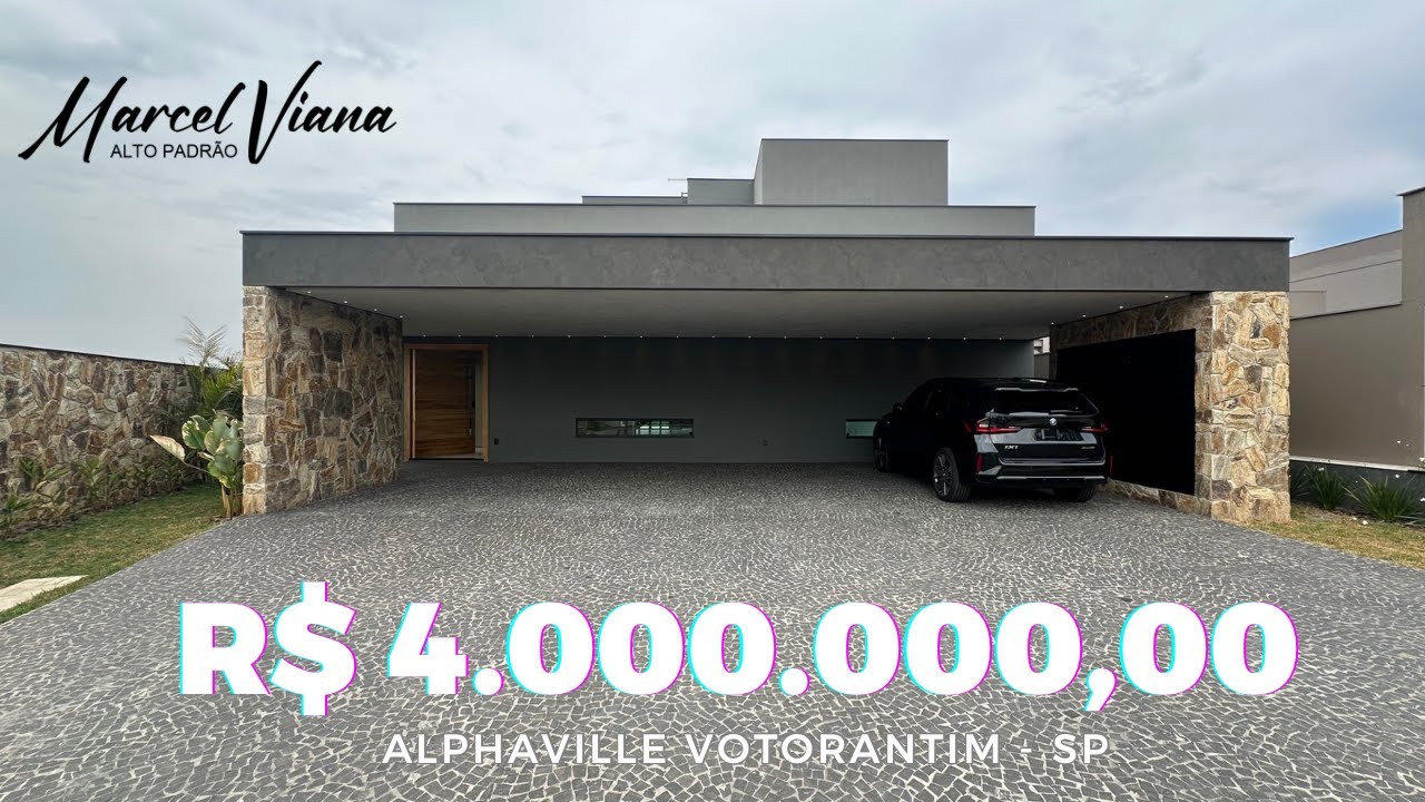 R$ 4.000.000 - CASA COM 4 SUÍTES NO CONDOMÍNIO ALPHAVILLE NOVA ESPLANADA EM VOTORANTIM - INTERIOR SP