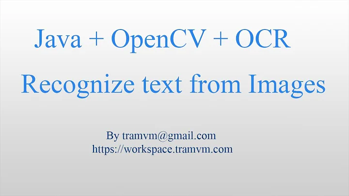 How to recognize text from image with Java OpenCv OCR