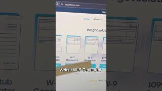 W-9 form generator #w9form #taxseason #contractor #w9 #taxtips