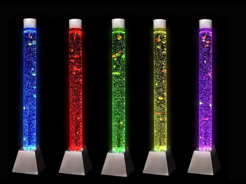 sensory led bubble tube with fake fish