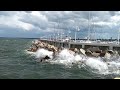 Strong Waves at Molo Sopot, Poland 🇵🇱 🌊 | Baltic Sea Power and Beauty