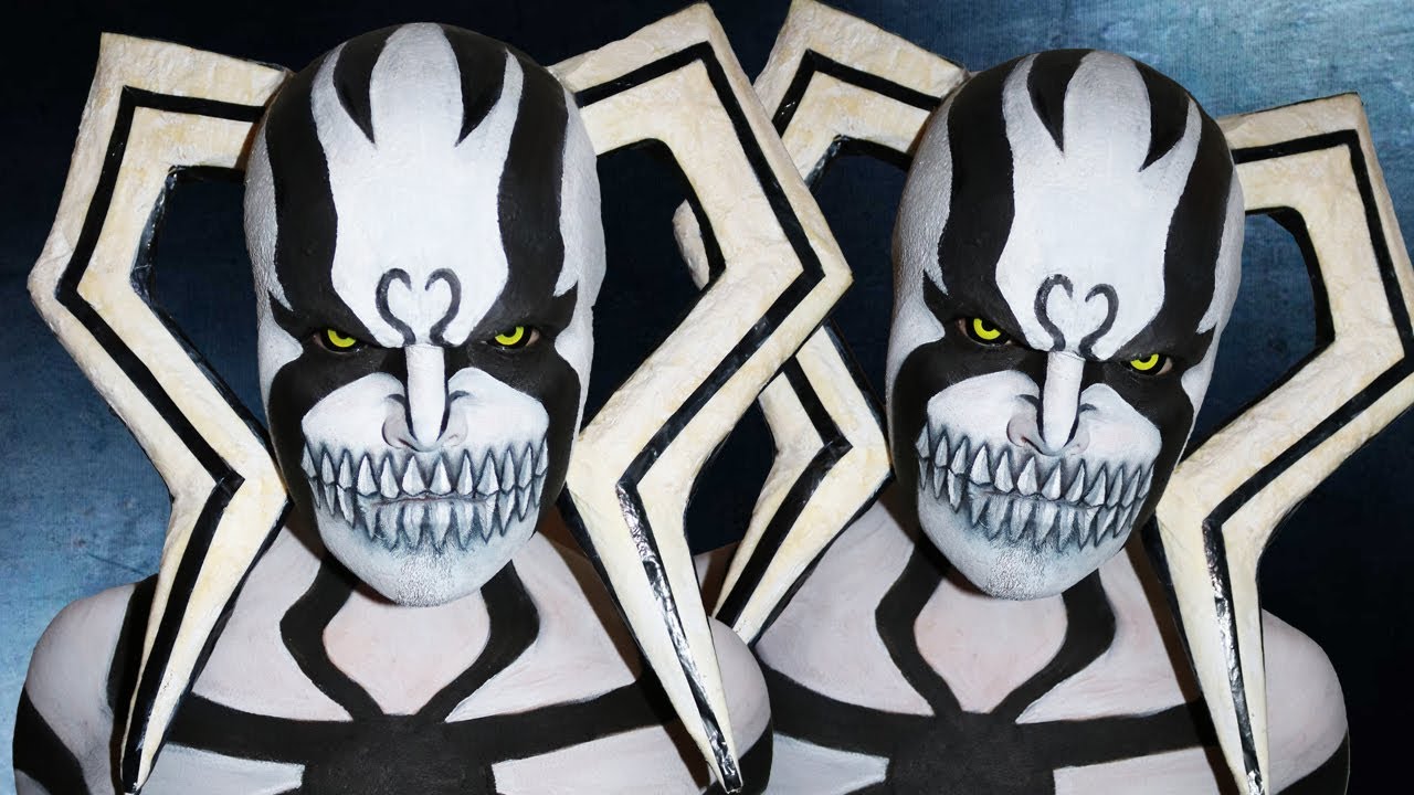 How To Make Ichigo's Vasto Lorde Hollow Mask Out Of Cardboard 