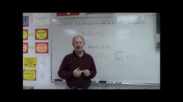 Section 4.1: Antiderivatives and Indefinite Integration (Video 2)