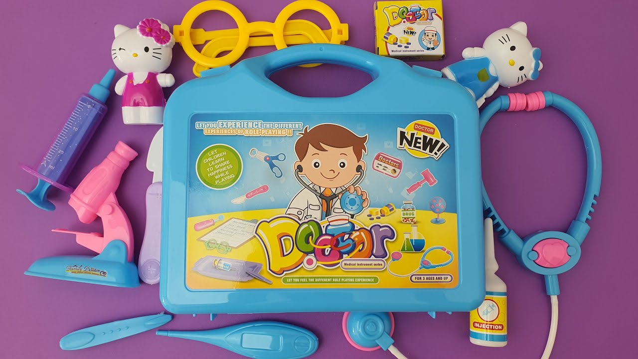 8 Minutes Satisfying With Unboxing New Hello Kitty Doctor Set ASMR ...