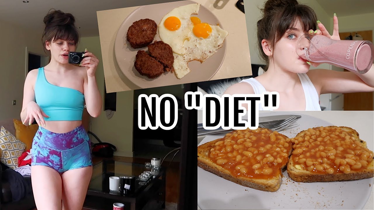 what I ACTUALLY eat in a day (at home/NO diet) & where i'm currently at with my fitness