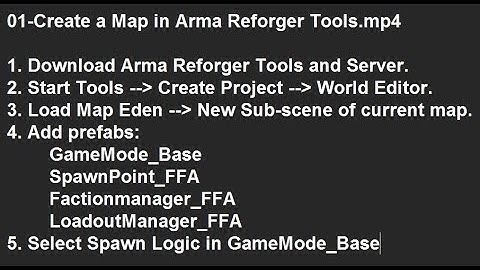 Quick Tut #01: Create a Map in Arma Reforger Tools (Enfusion Workbench)