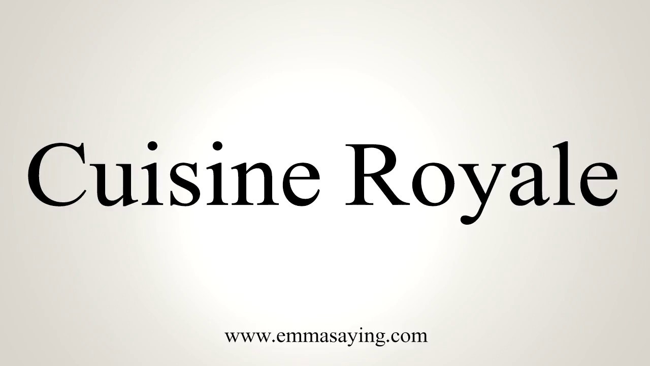 how to say in english jamun How To Say Cuisine Royale