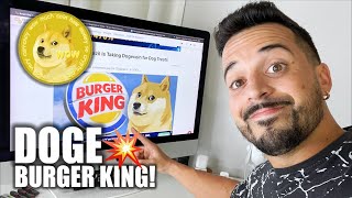 Dogecoin DOGE News Today Update! Burger King Accepts! Dogebean Cafe, Price Analysis