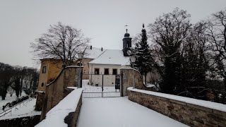Mutzschen Schloss & Stadt In Mitteldeutschland - Sachsen Winter In Der Historische Stadt