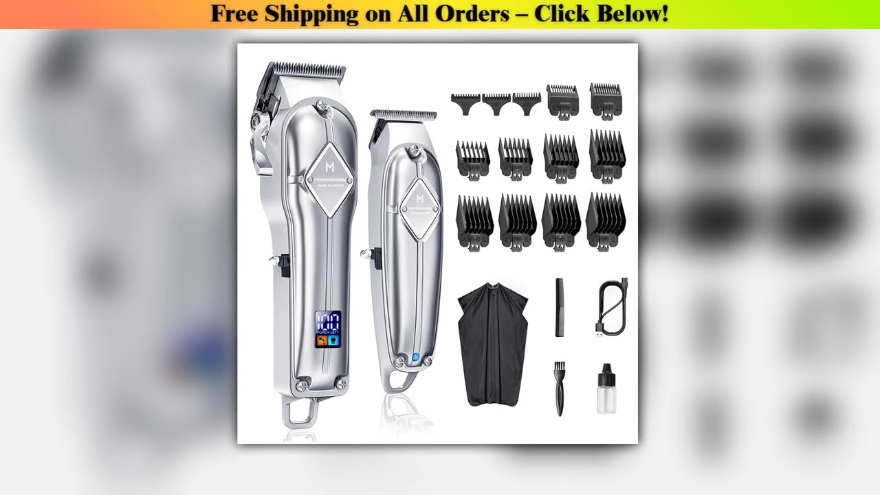 Limural Hair Clippers for Men Professional Hair Cutting Kit Beard Trimmer Barbers Cordless Close