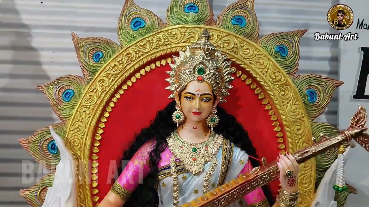 how to make Saraswati idol Full video  /Saraswati Thakur / Saraswati Murti Kaise banaa sakte hai