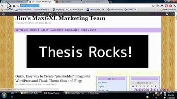 Thesis Tutorial: Add Google Analytics to Thesis Theme 1.8.4 with WordPress 3.3.1