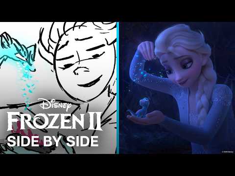 Frozen II Side by Side | Elsa & Bruni | Storyboard vs Film