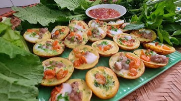 BÁNH KHỌT PHA BỘT THEO CÁCH NÀY BÁNH TRÓC LÓC. BÊN NGOÀI GIÒN GIÒN, BÊN TRONG MỀM BÉO NGON HẾT Ý