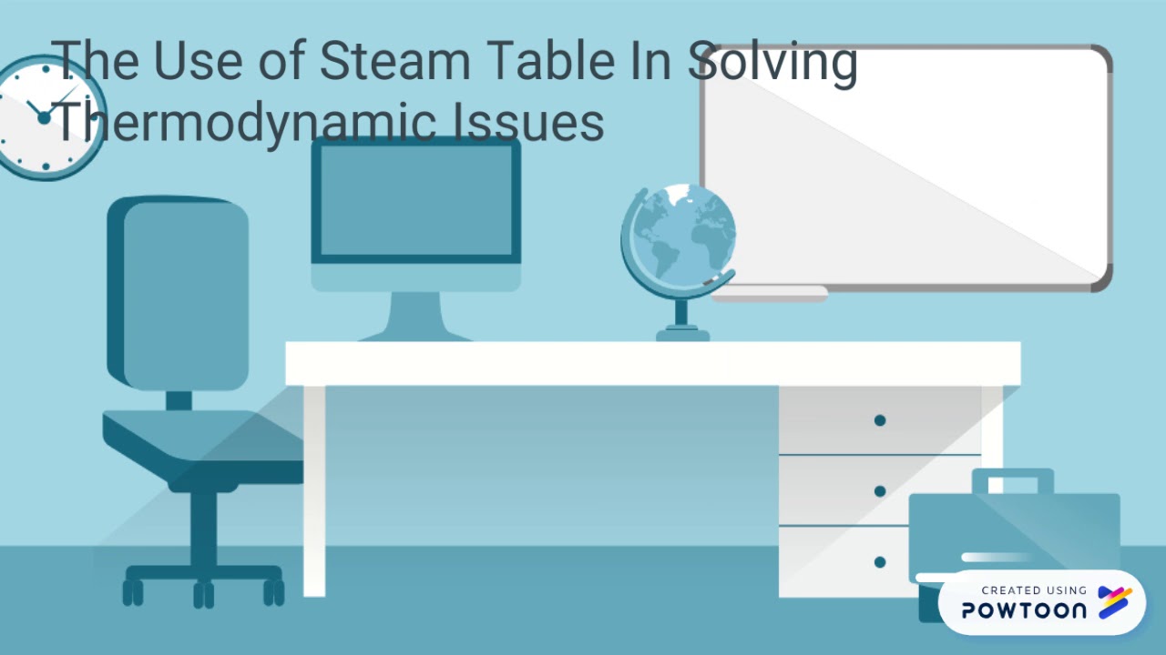 Powtoon The Uses Of Steam Table