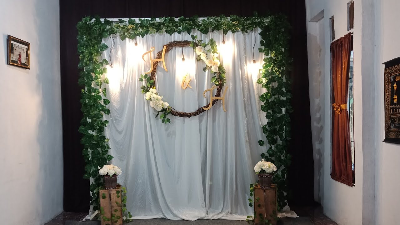 35 Ide Backdrop Dekorasi Lamaran  Sendiri Sederhana Life 