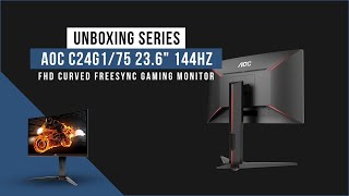 Aoc c24g1 monitor unboxing! -