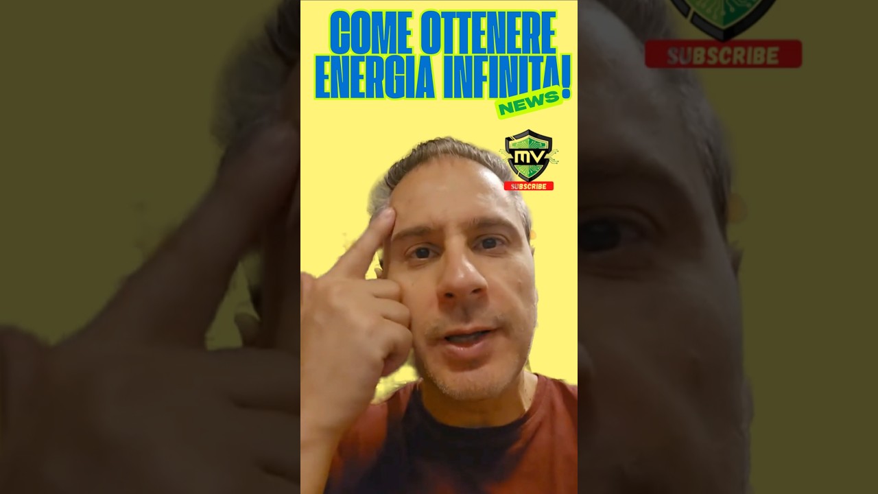 Energia Infinita e GRATIS. Ho trovato la soluzione.