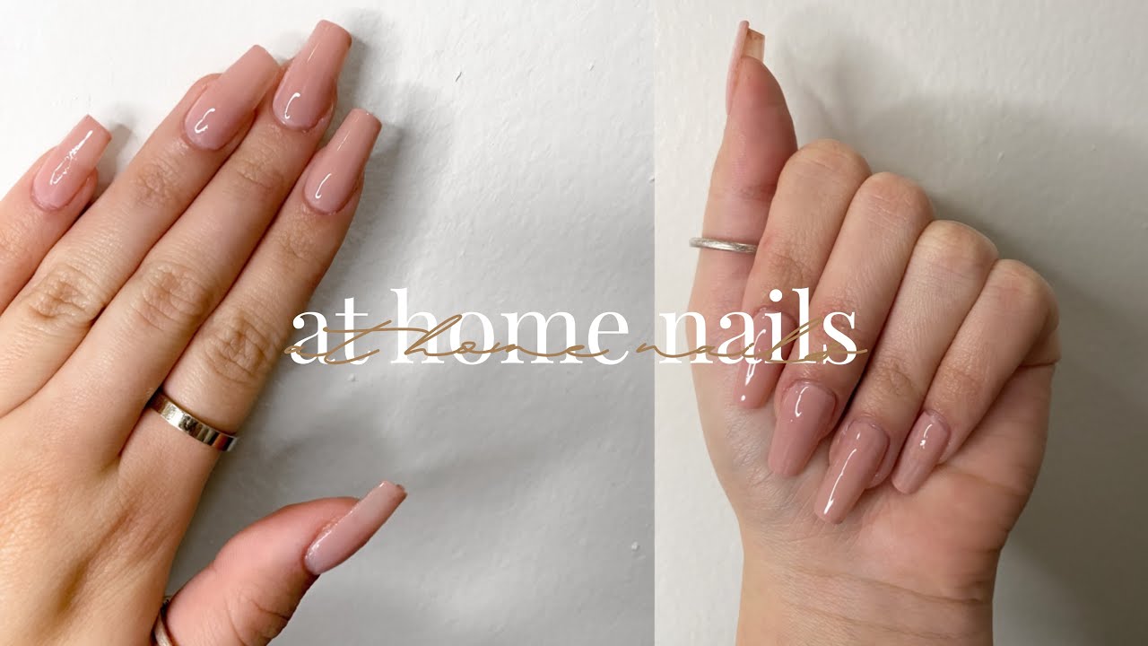 AT HOME NAILS | HOW TO, FAKE NAILS *NO ACRYLIC