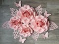 Rose Paper Flower tem #36 Large Rose Tutorial. Rose paper flower tutorial. Diy  Rose Tutorial