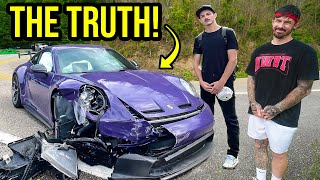 DRIVING THE WRECKED PORSCHE GT3 TO THE PLACE IT WAS CRASHED