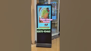Digital Signage Standee | Video standee #digitalsignage #digitaldisplay #digitalstandee #digitaltv