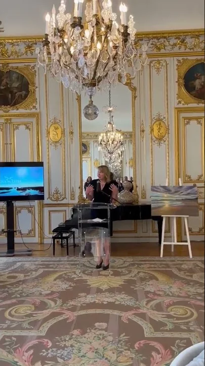 My painting at the Canadian Embassy in France