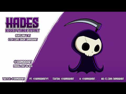 Hades Live2D Rigged Vtuber TTS Pet Showcase for Vtube Studio