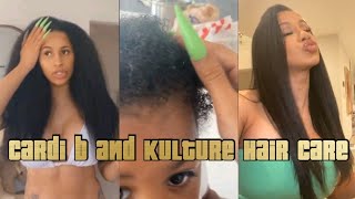 Cardi B Makes Her Homemade Hydrating &amp; Growth Hair Mask ⚡ Cardi B Natural Hair Care Routine