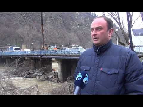 ჩარხისწყლის ხიდთან მდინარის კალაპოტი იწმინდება