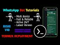 How To Deploy Rishi V15 WhatsApp Bot In Termux | Termux WhatsApp Bots