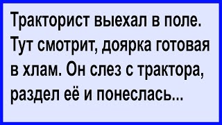 Кого в поле нашёл тракторист?... Анекдот клуб!