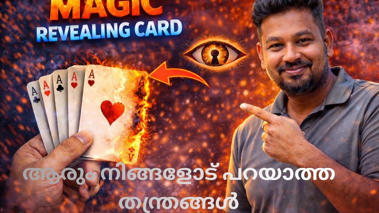 Secret Behind Viral Card Magic 🔥 Malayalam”