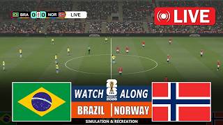 🔴LIVE : Brazil vs Norway | World Cup 2026 | Full Match Streaming | PES 21 Video Game - Simulation