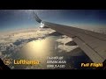 Lufthansa A320 Full Flight - Frankfurt to Birmingham (Airbus A320 Sharklets)