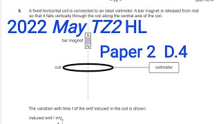 IB Phy HL M22 TZ2 Paper 2 Q8 Induction