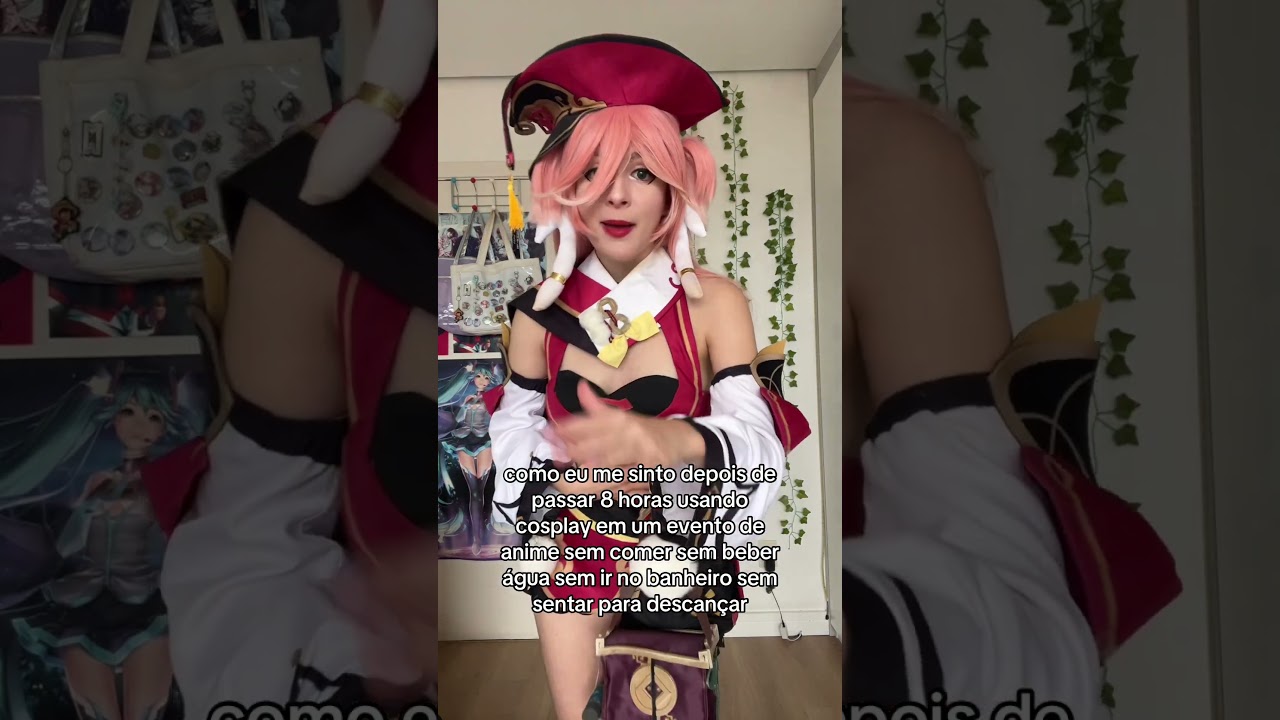 Como eu me sinto em um evento de anime... #Cosplay #GenshinImpact #Shorts