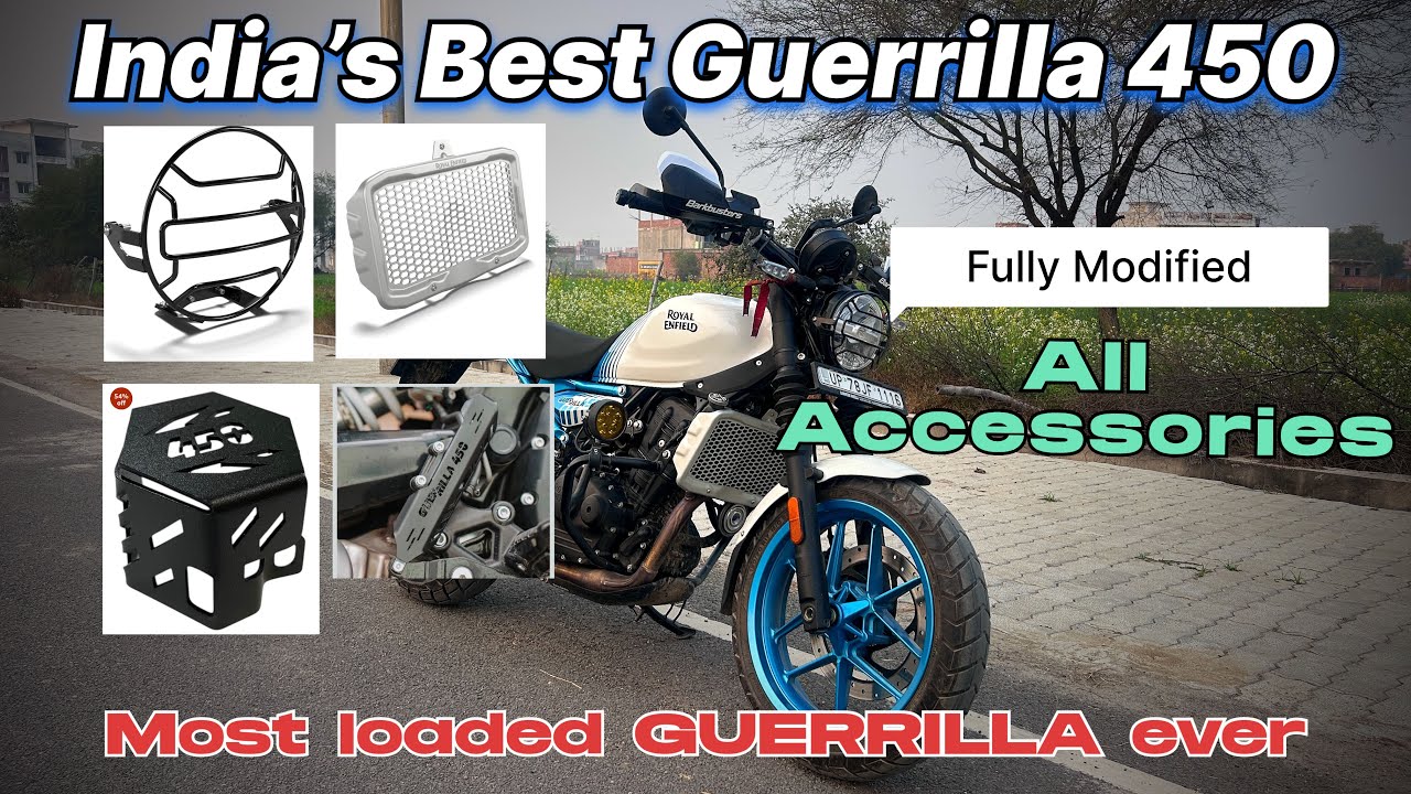 Guerrilla 450 accessories || Most loaded guerrilla 450 royal enfield || 