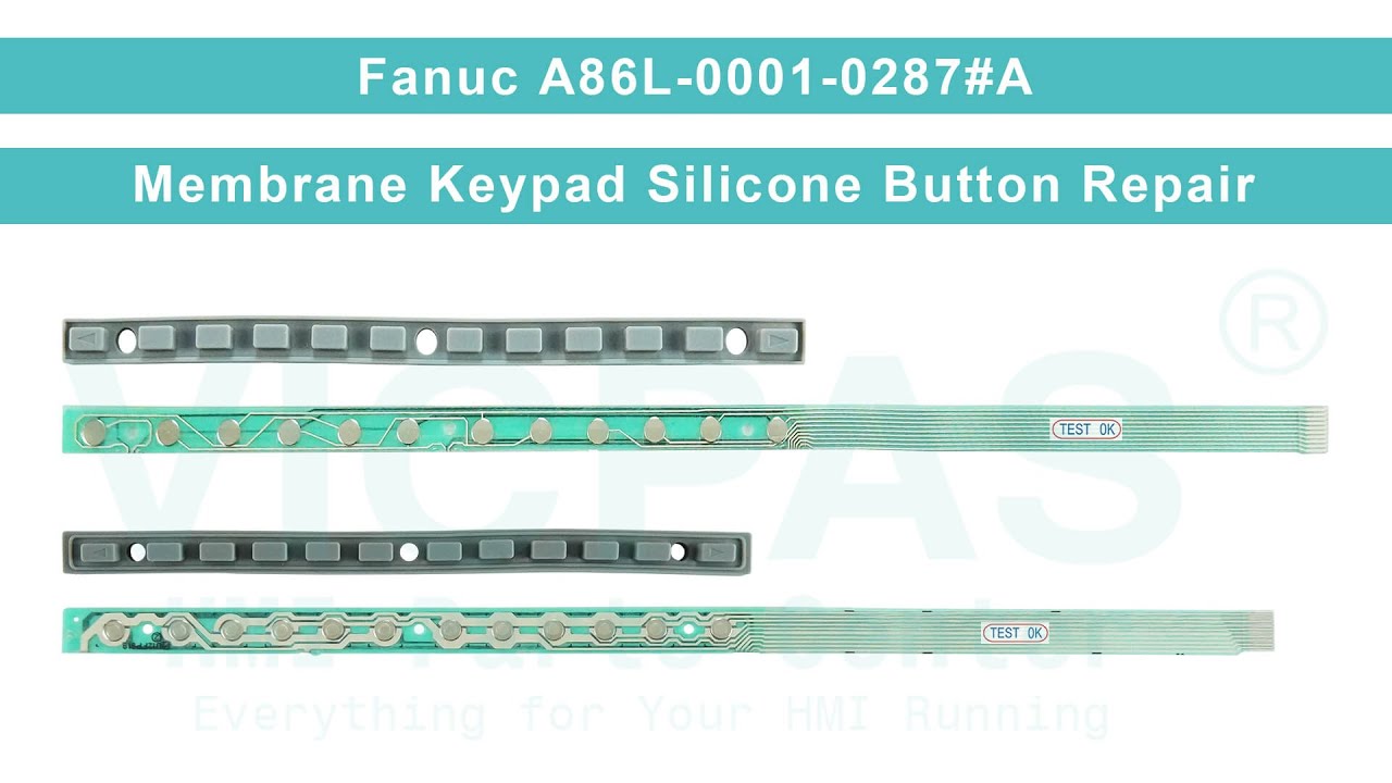 A86L-0001-0287#A Fanuc Terminal Keypad Silicone Button Replacement ...