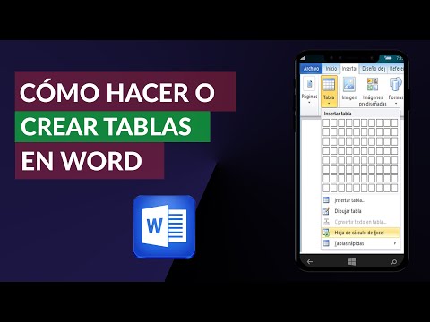 Cómo Hacer o Crear TABLAS en Word - Fácil y Rápido
