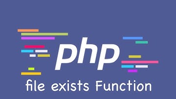 PHP | file exists Function