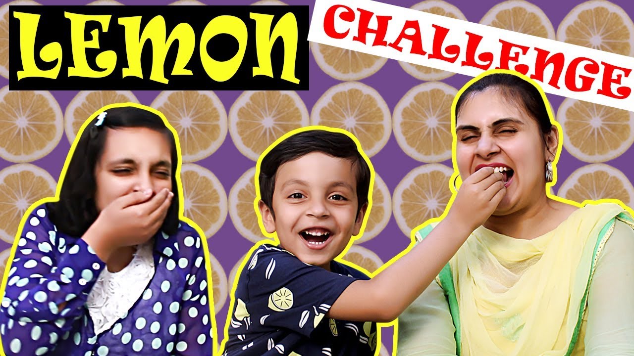 Lemon Challenge No Expressions Challenge Moral Story For Kids yu And Pihu Show Youtube