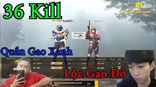 Biệt Đội Siêu Nhân Gao Locbignose Gao Đỏ Cùng Quắn Gao Xanh Thự Thi Công Lý l 36 Kill［PUBG mobile］ screenshot 1