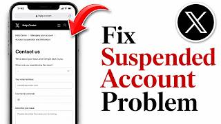 How To Recover Suspended Twitter X Account (2026)