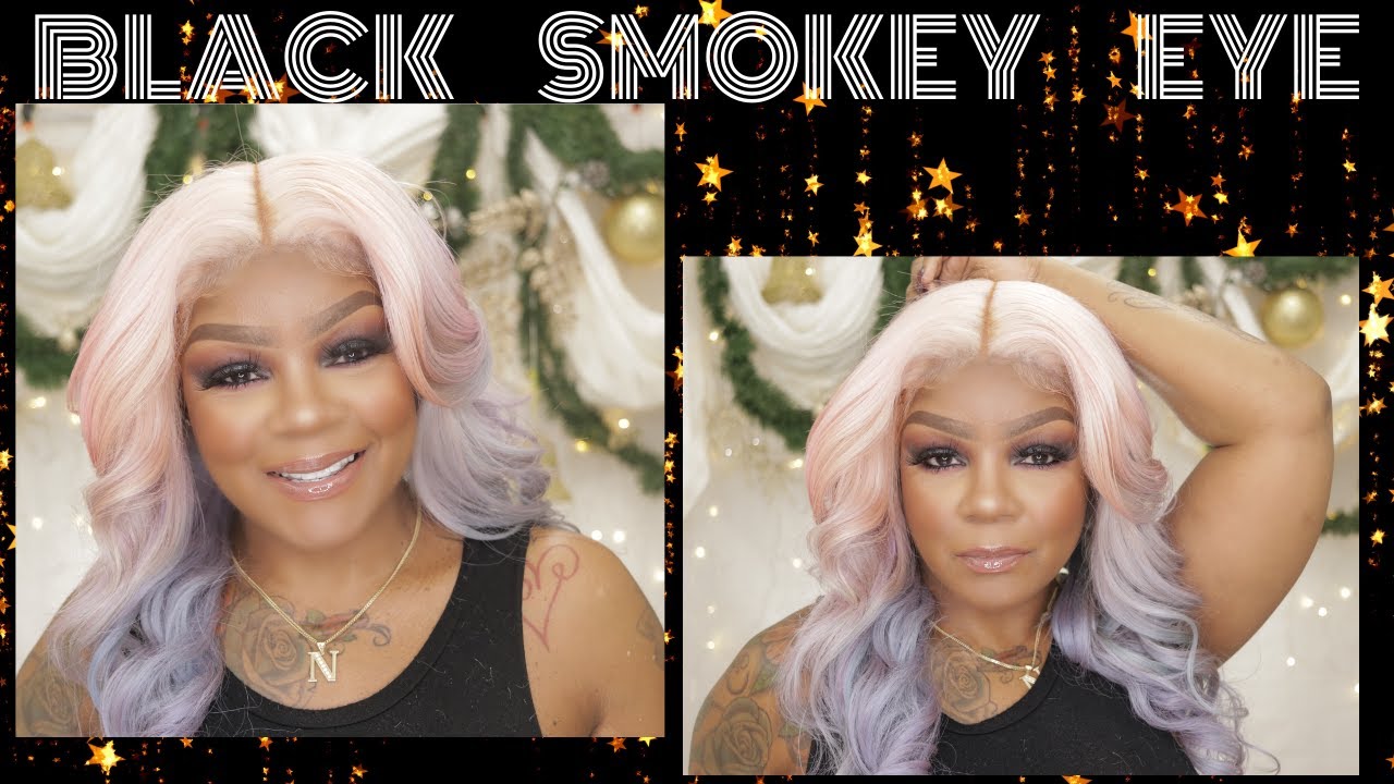 HOW TO: BLACK SMOKEY GLITTER EYES | HOLIDAY LOOK | COLA'S DESTYNEE