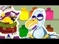 A sick seagull - cartoon with funny animals for kids