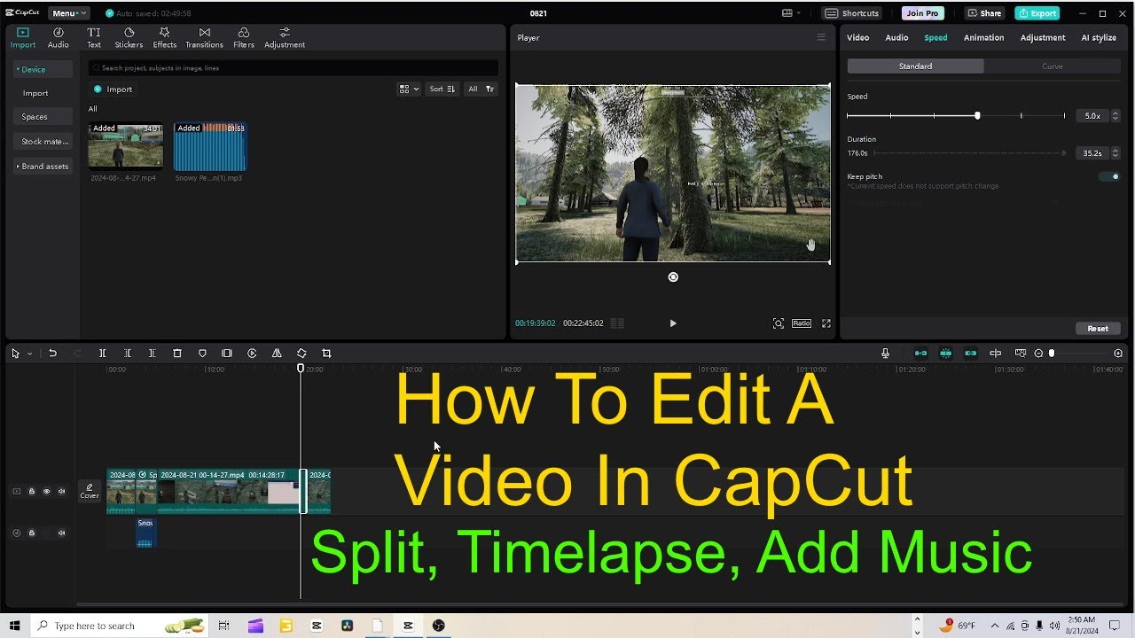 How To Edit A Video For YouTube In CapCut | Beginners Tutorial | Split ...