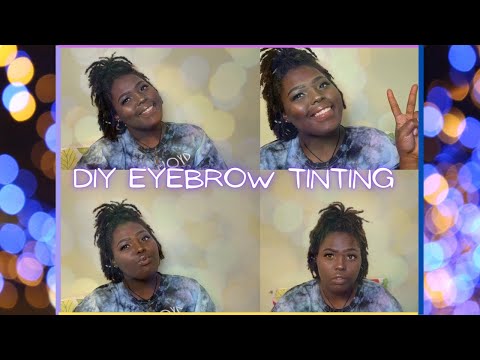 How to: Eyebrow Tinting 101. Watch me get ready for my recording!